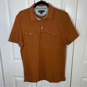 Banana Republic Men's Short Sleeve Polo in Rust
